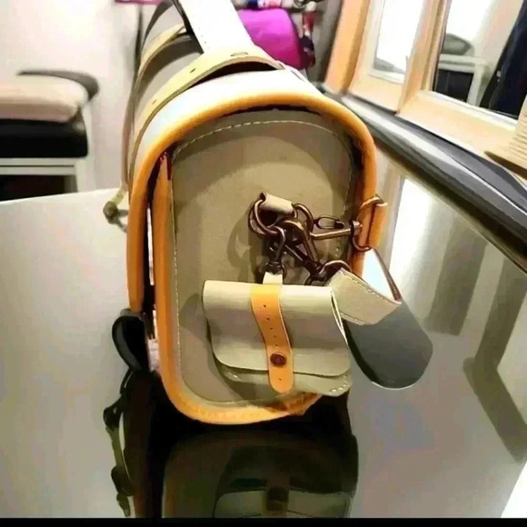 Luxury Leather DSLR Camera Bag Insert Case Messenger Shoulder Bag 10B908 - Picture 7 of 8